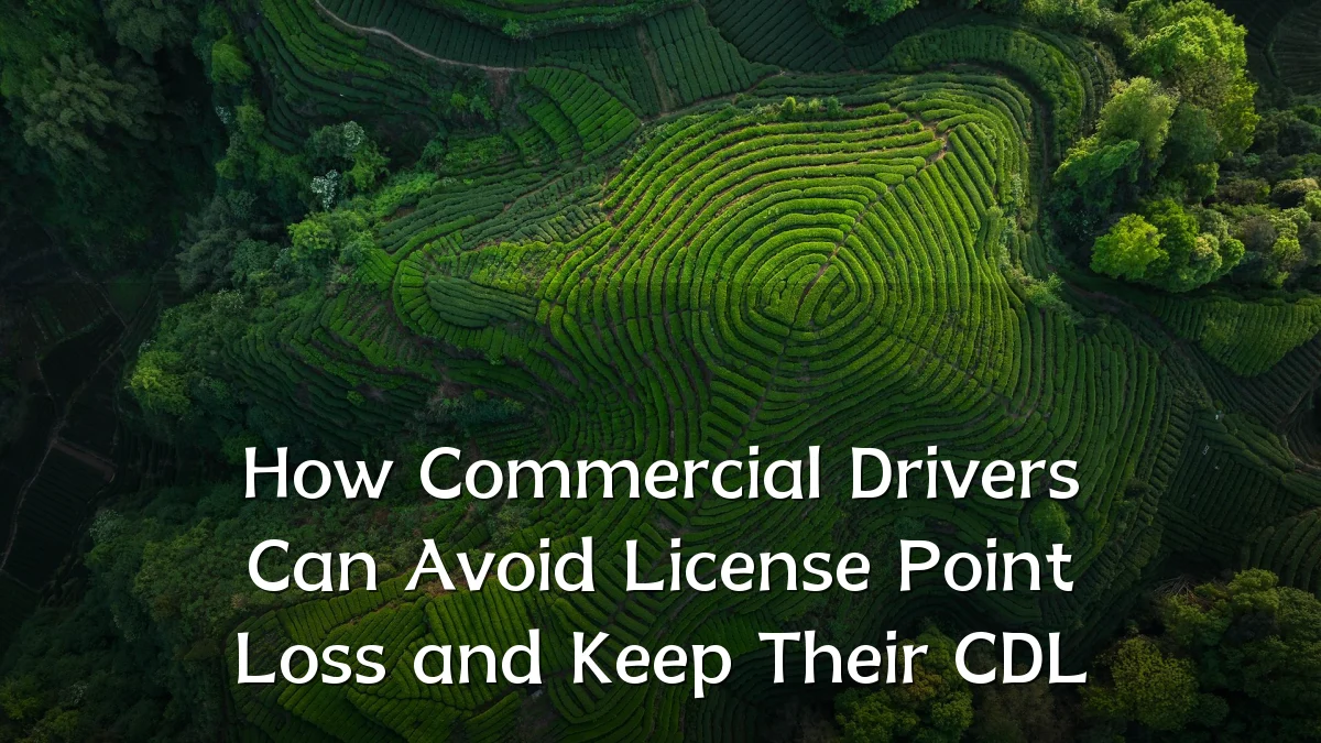 How Commercial Drivers Can Avoid License Point Loss and Keep Their CDL