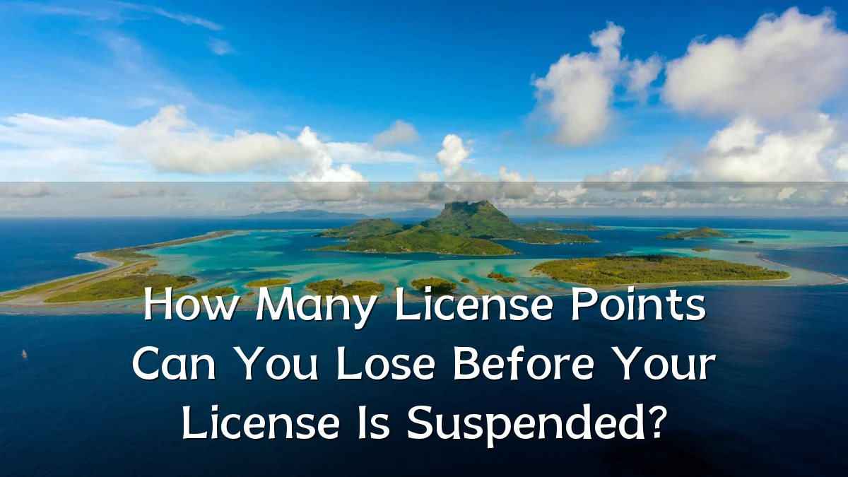 How Many License Points Can You Lose Before Your License Is Suspended?