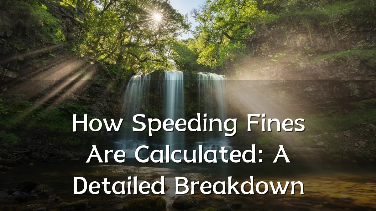 How Speeding Fines Are Calculated: A Detailed Breakdown
