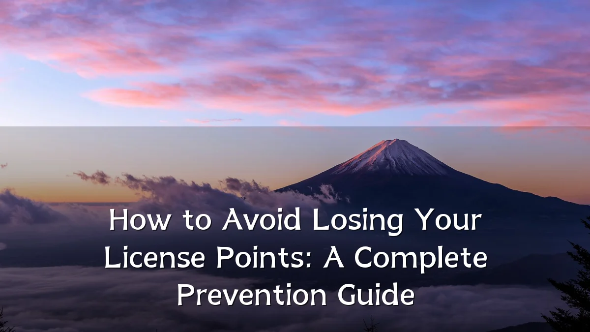 How to Avoid Losing Your License Points: A Complete Prevention Guide