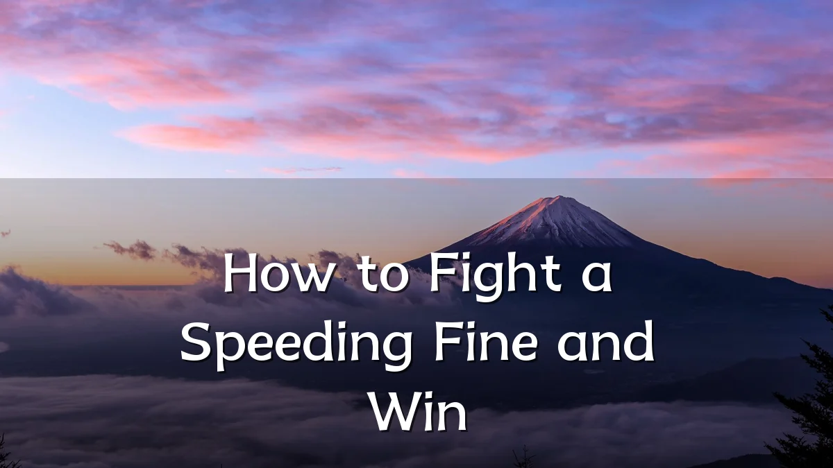 How to Fight a Speeding Fine and Win