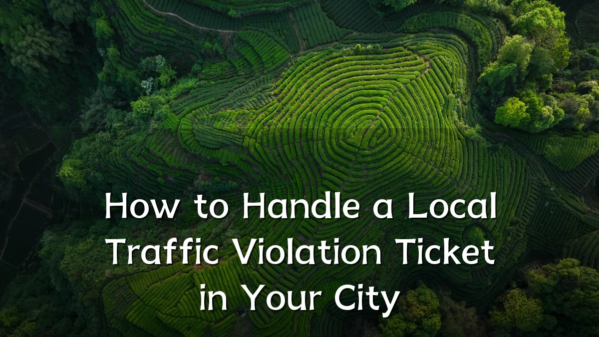 How to Handle a Local Traffic Violation Ticket in Your City