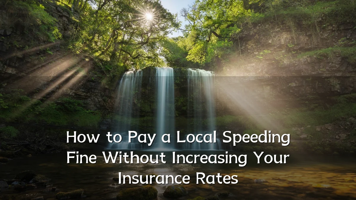How to Pay a Local Speeding Fine Without Increasing Your Insurance Rates