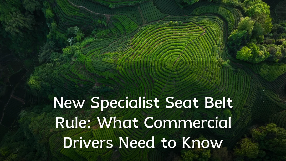 New Specialist Seat Belt Rule: What Commercial Drivers Need to Know
