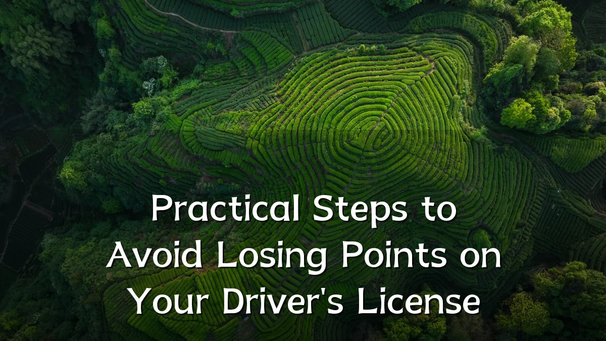 Practical Steps to Avoid Losing Points on Your Driver's License