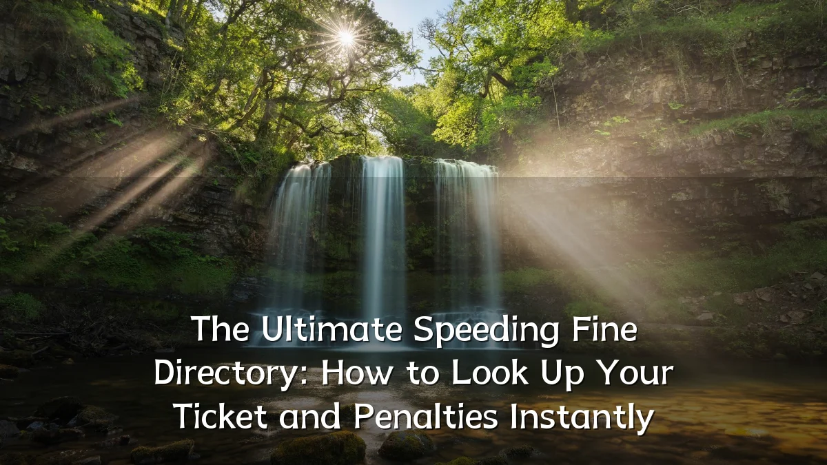The Ultimate Speeding Fine Directory: How to Look Up Your Ticket and Penalties Instantly