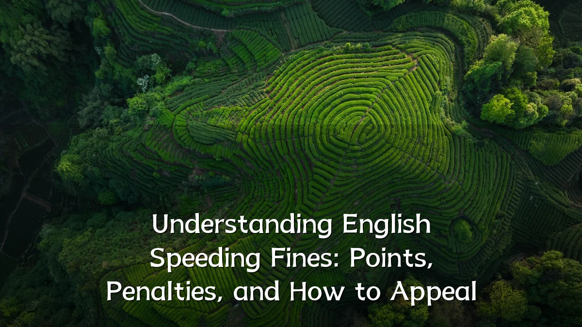 Understanding English Speeding Fines: Points, Penalties, and How to Appeal