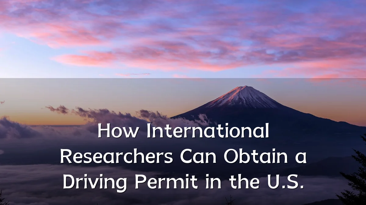 How International Researchers Can Obtain a Driving Permit in the U.S.