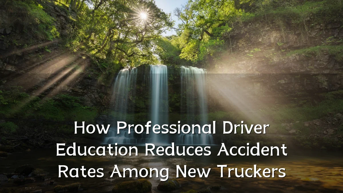 How Professional Driver Education Reduces Accident Rates Among New Truckers