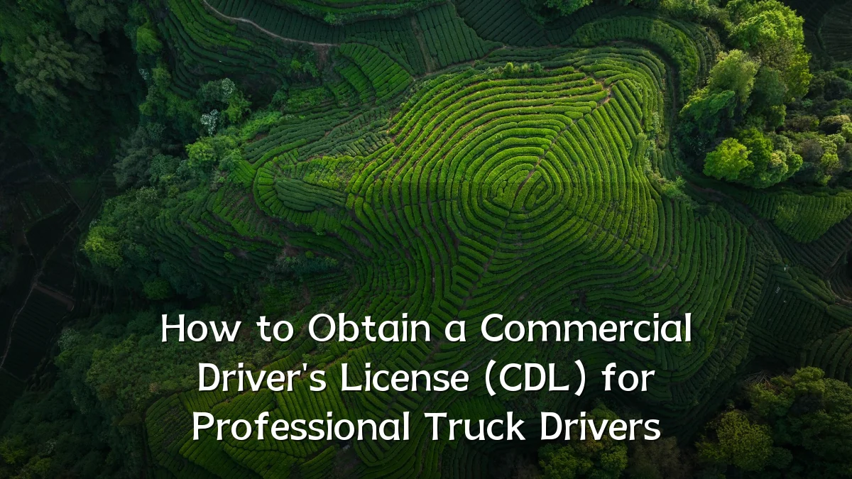 How to Obtain a Commercial Driver's License (CDL) for Professional Truck Drivers