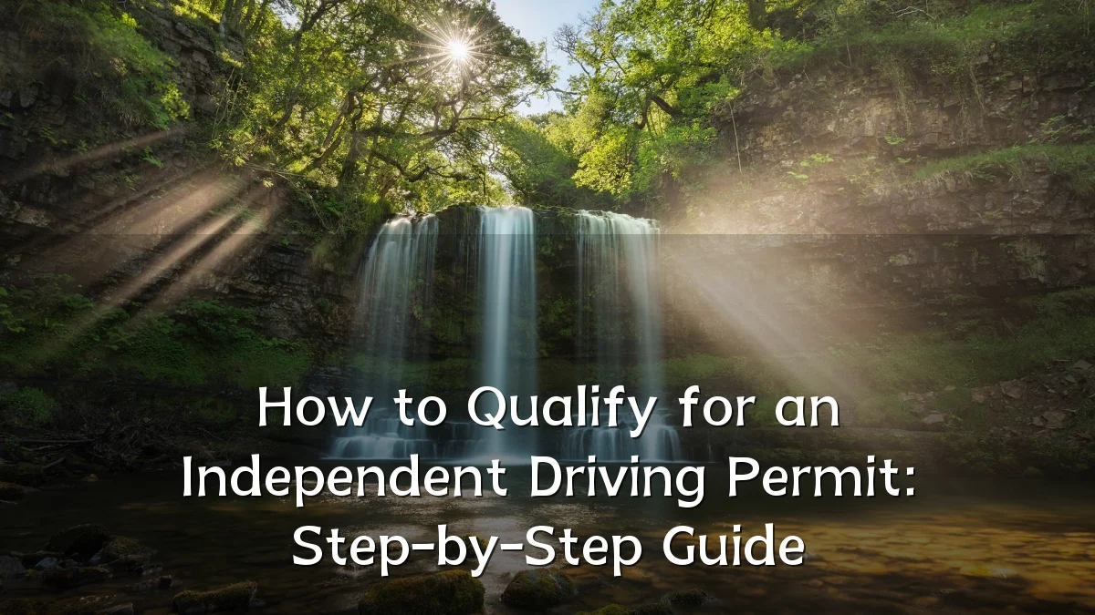 How to Qualify for an Independent Driving Permit: Step-by-Step Guide
