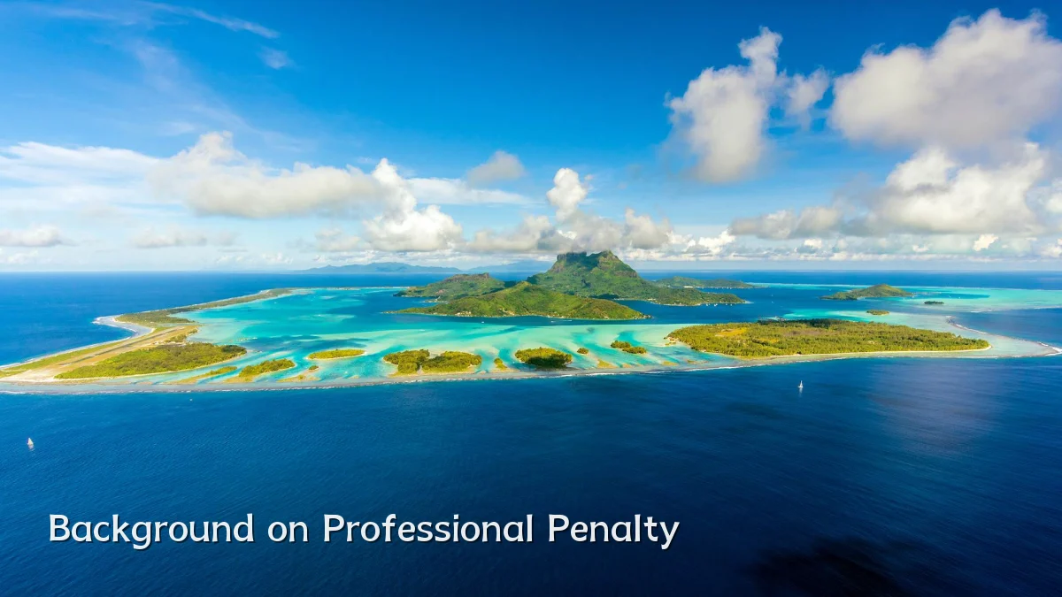 Background on Professional Penalty