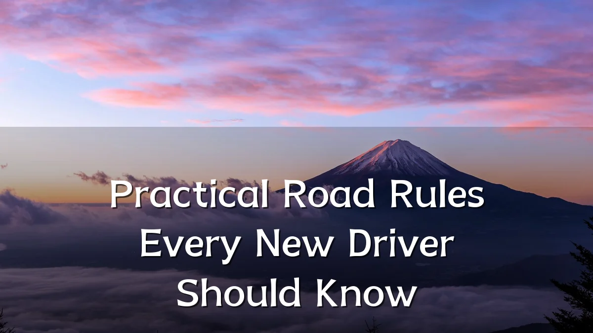 Practical Road Rules Every New Driver Should Know