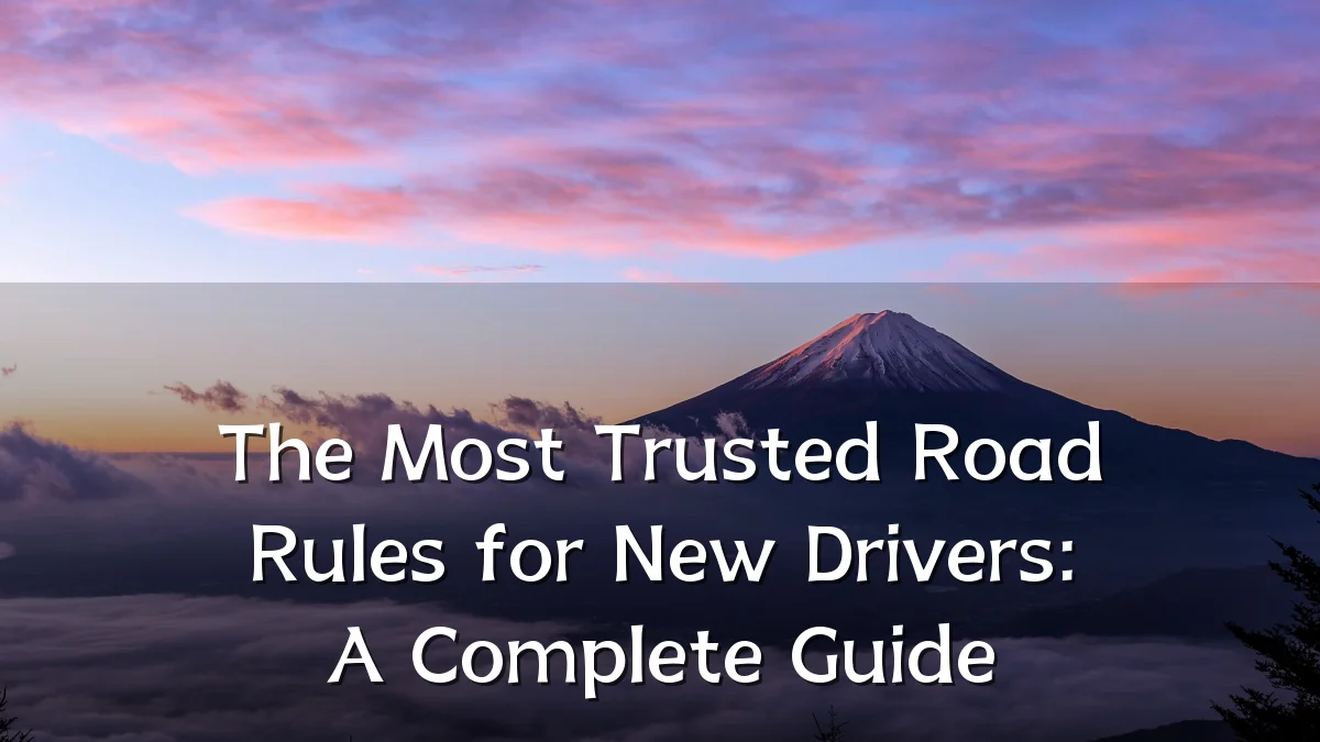 The Most Trusted Road Rules for New Drivers: A Complete Guide