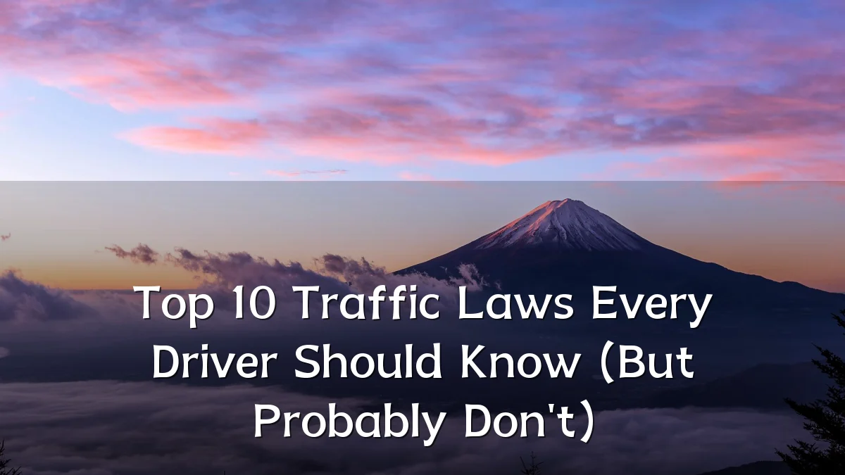 Top 10 Traffic Laws Every Driver Should Know (But Probably Don't)